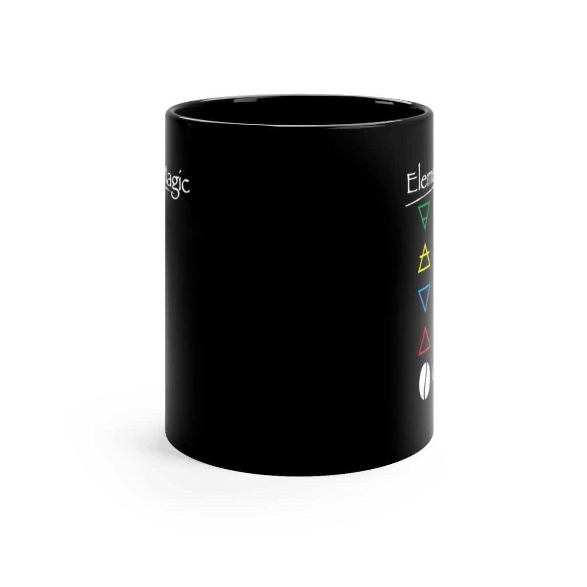 Coffee Magic Black mug 11oz - Elemental Magic coffee mug