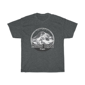 Mount Hood, Oregon - The Mountain is Calling - Unisex Heavy Cotton Tee - for hikers, mountain climbers, skiers, mountain lovers.