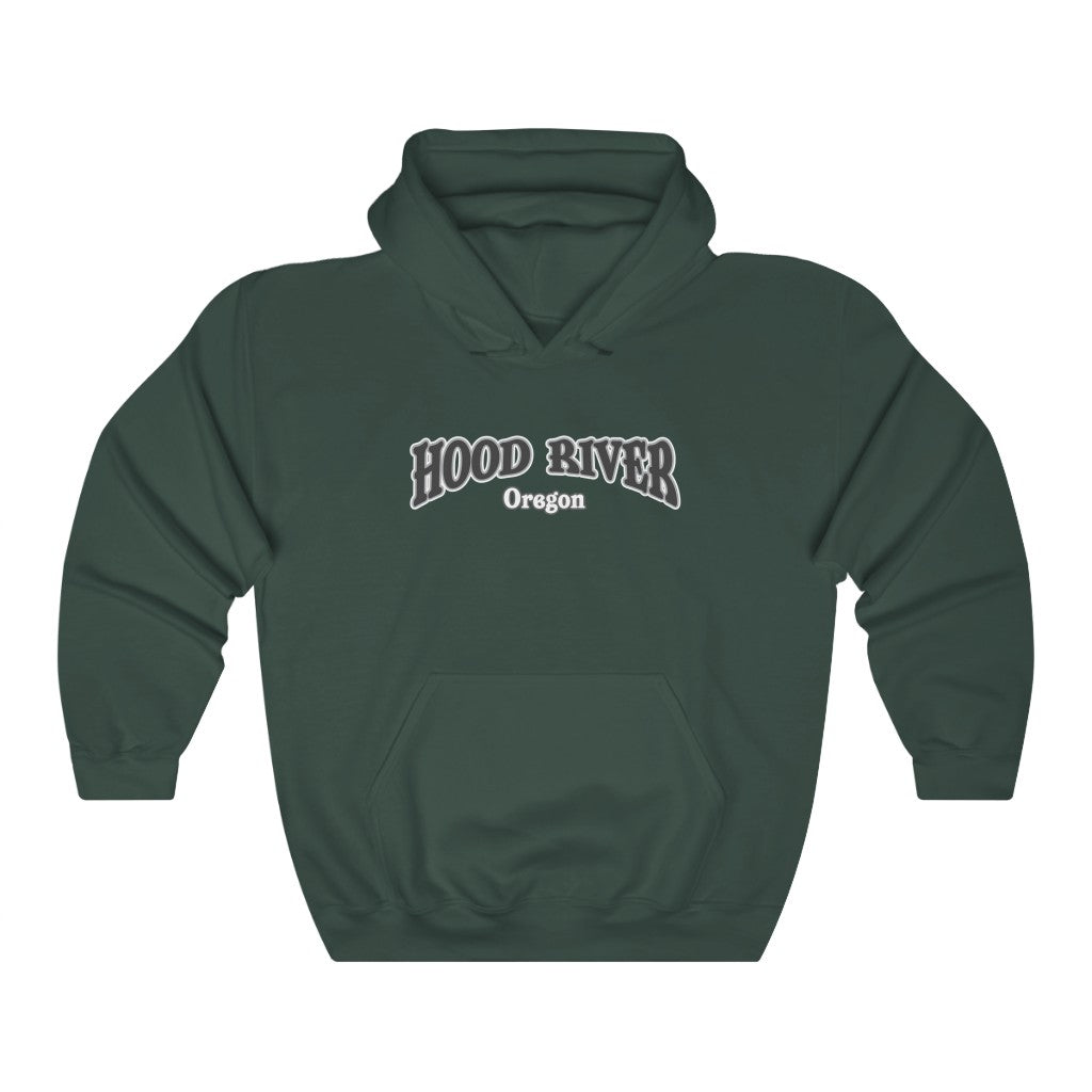 Hood River and Mount Hood, Oregon - Unisex Heavy Blend Hooded Sweatshirt - for hikers, mountain climbers, mountain lovers.